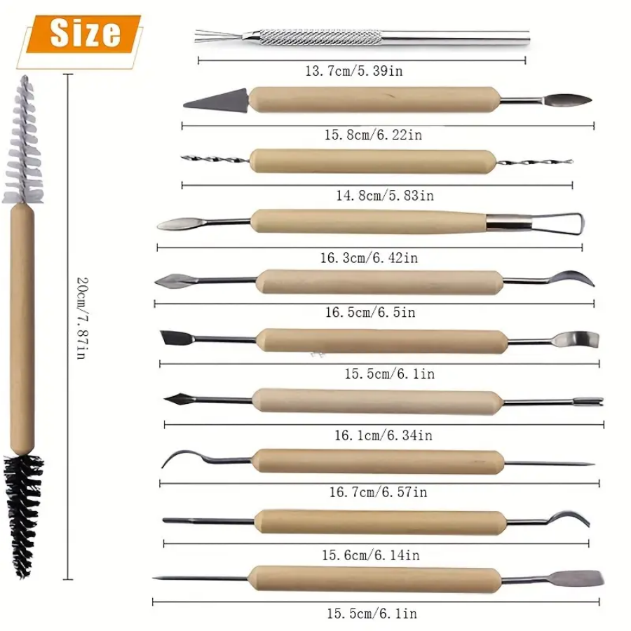 1SET Pottery Clay Sculpting Mo - Workshop Tools For Carpentry recension och pris