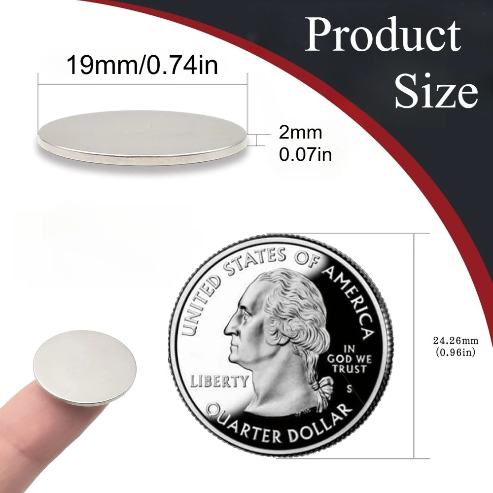 Circle Magnet 19x2mm Round Mag - Workshop Tools Used recension och pris