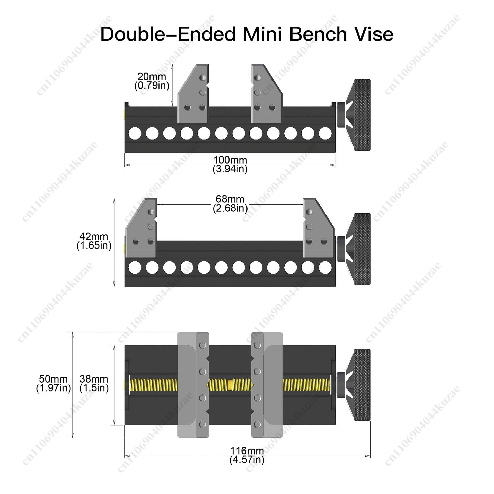 Double-Ended Mini Vise, Aerosp - Workshop Tools Vice recension och pris