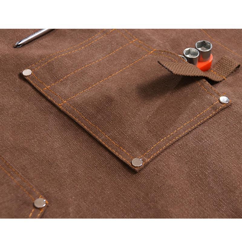 Canvas Apron With Printed Logo - Workshop Tools Logo recension och pris
